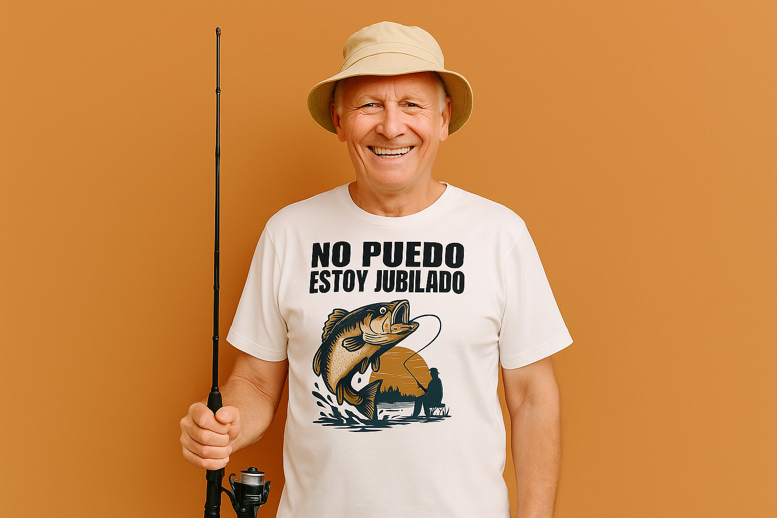 Camiseta de jubilación divertida con caña de pescar – regalos divertidos