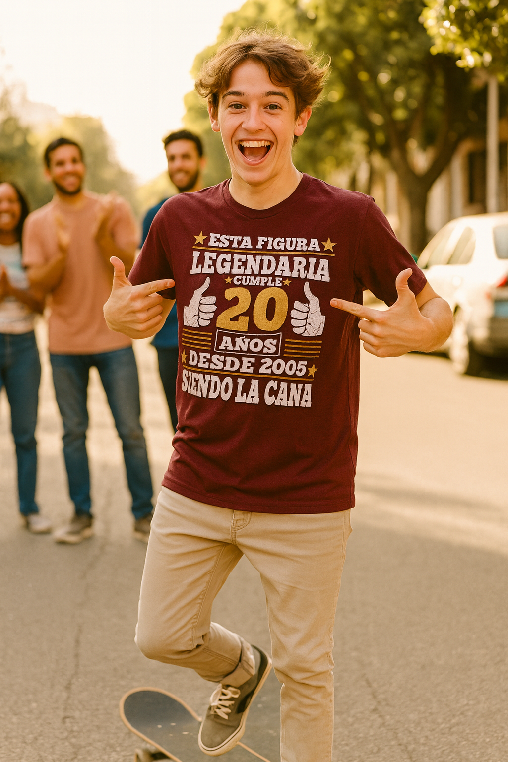 camiseta de cumpleaños figura legendaria 20 años desde 2005