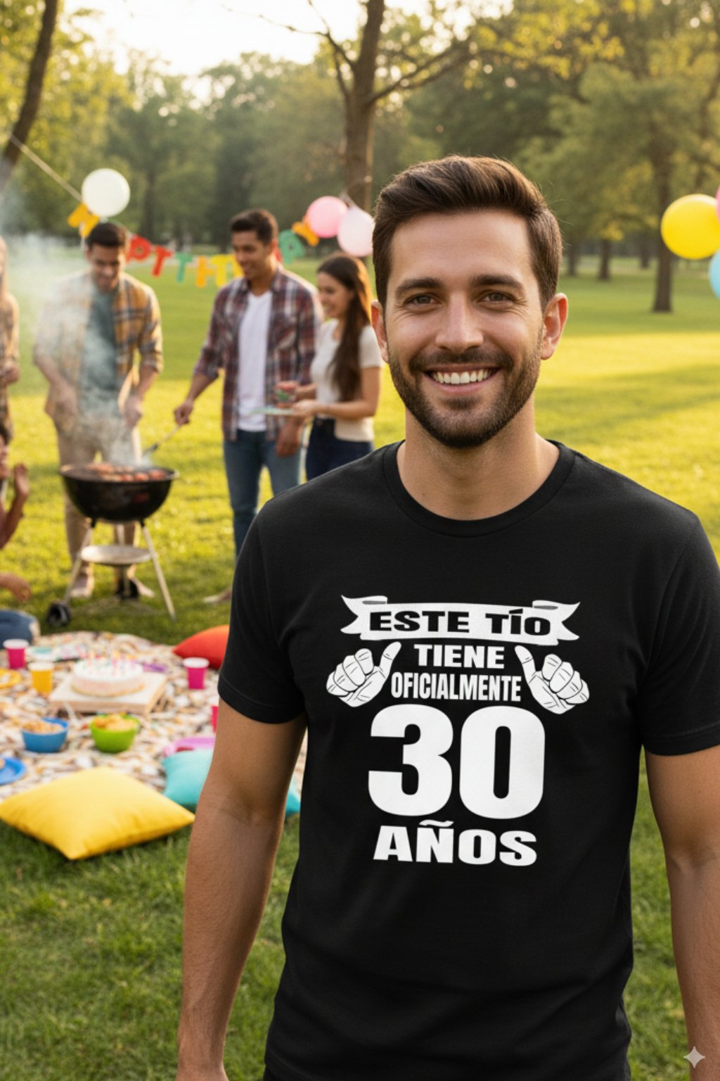 camiseta de cumpleaños divertida este tío tiene 30 años para hombre