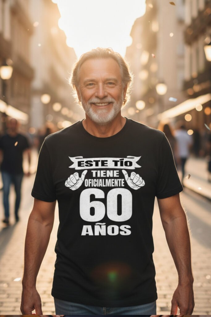camiseta de cumpleaños 60 años este tío tiene oficialmente 60 hombre