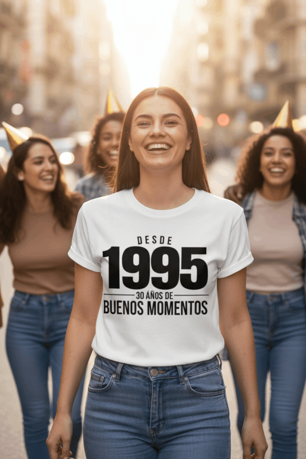 camiseta de cumpleaños 30 años desde 1995 buenos momentos para mujer
