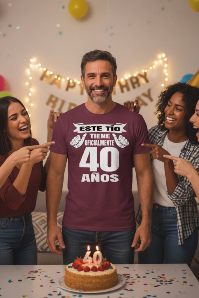camiseta de cumpleaños este tío tiene 40 años graciosa para hombre