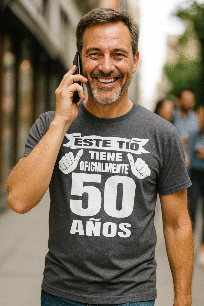 camiseta de cumpleaños 50 años este tío tiene oficialmente 50 hombre