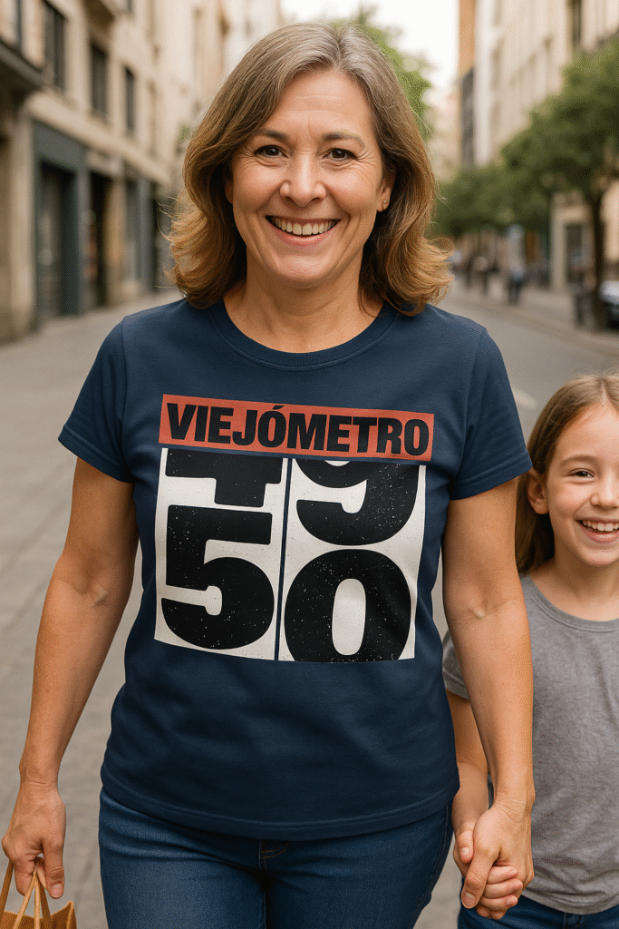 camiseta de cumpleaños 50 años viejómetro edición especial mujer