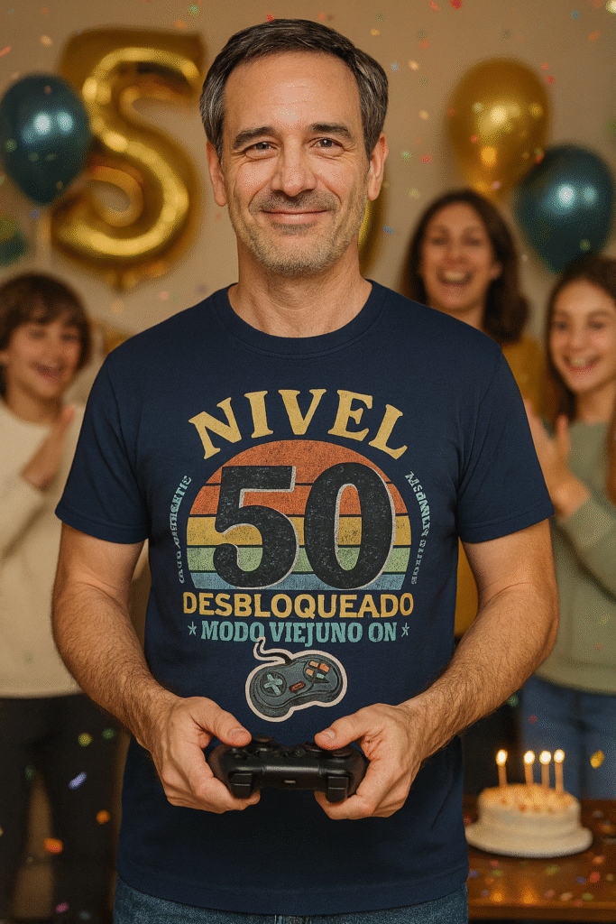 camiseta de cumpleaños nivel 50 desbloqueado modo viejuno camiseta de cumpleaños nivel 50 desbloqueado modo viejuno hombre