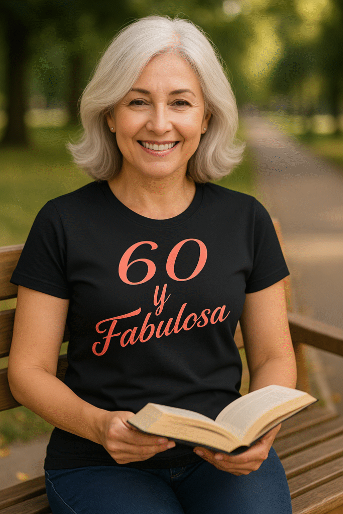 camiseta de cumpleaños 60 años 60 y fabulosa mujer
