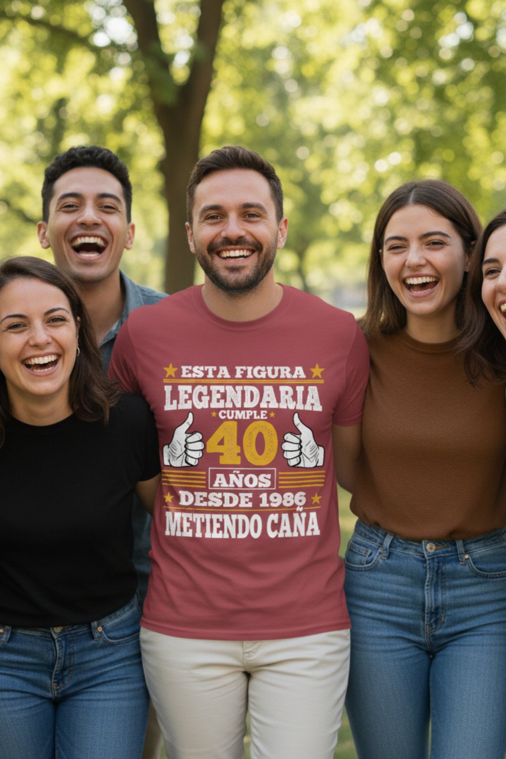 camiseta para regalar figura legendaria 40 años desde 1986 para hombre