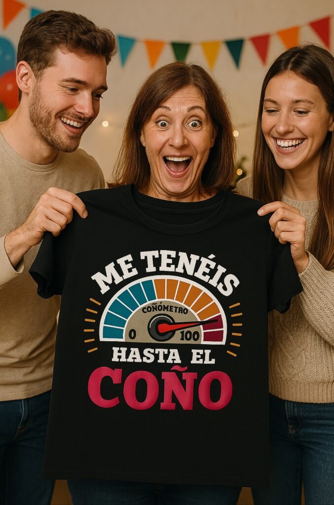 camiseta divertida con frase atrevida me tenéis hasta el coño