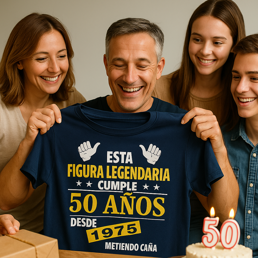camiseta divertida 50 cumpleaños regalo original edición 1975
