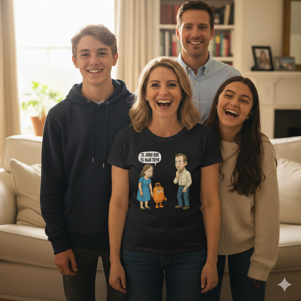 Camiseta de humor absurdo con frase graciosa, ideal para regalar